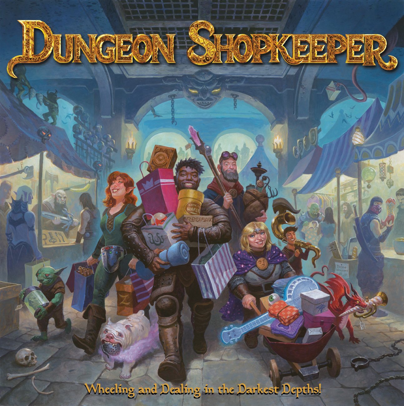 Dungeon Shopkeeper board game box art
